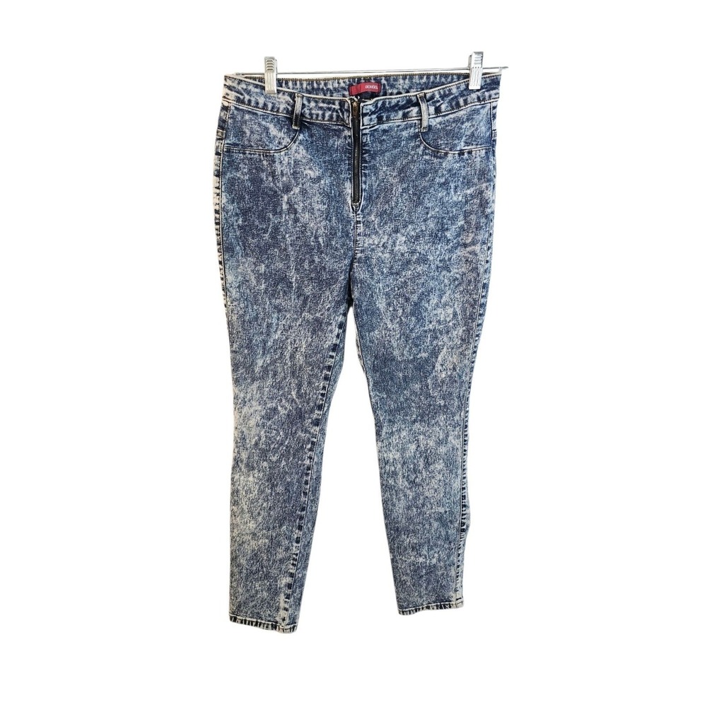 Vintage Bongo Acid Wash Jeans Women's Size 13 Tapered Leg 90's Y2K‎ Retro